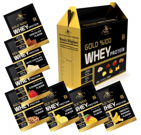 Torq Nutrition Gold %100 Whey Protein 35 Gr x 84 Saşe Mix Besin Değeri