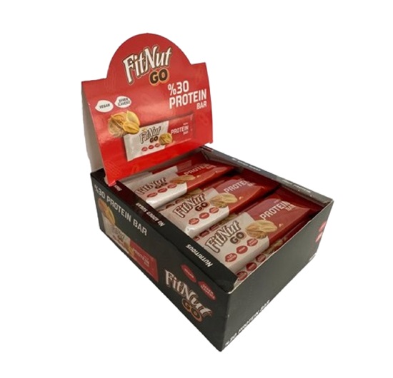 Fitnut Go Bar Fıstıklı Protein Bar 24 Adet Görseli