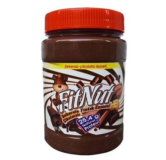 Fitnut Fıstık Ezmesi Şekersiz Çikolatalı 800 Gr Görseli