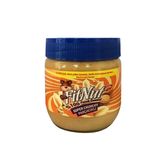Fitnut Fıstık Ezmesi Şekersiz Parçacıklı 360 Gr Görseli
