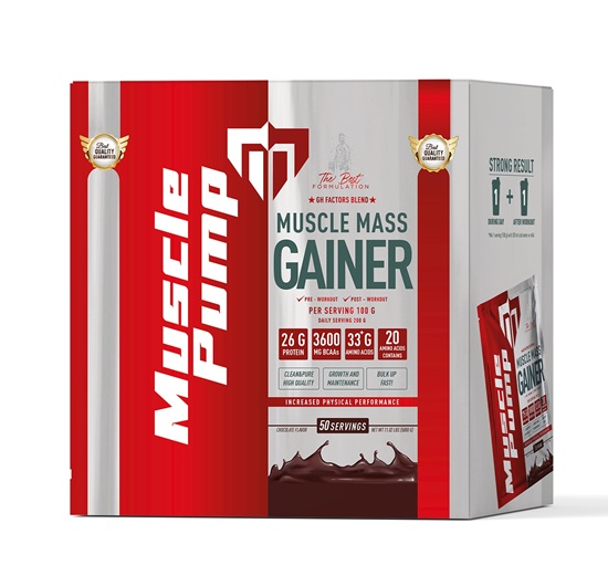 Muscle Pump Muscle Mass Gainer 50 Saşe Görseli