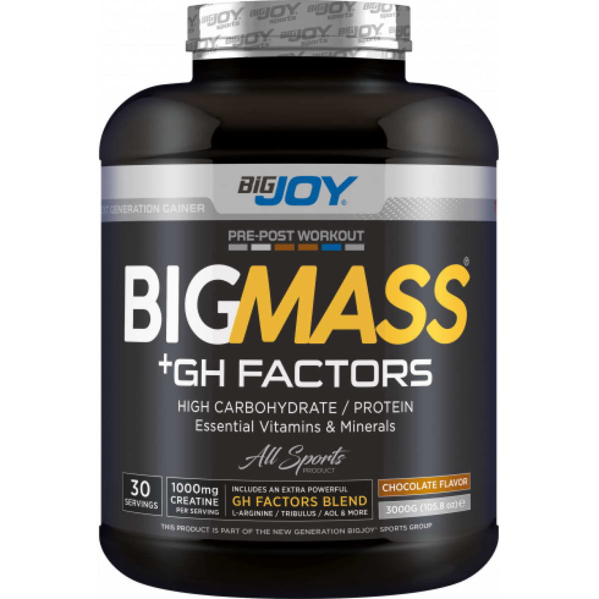 Big Joy Big Mass +GH Factors 3000 Gr Görseli