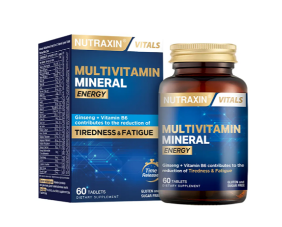 Nutraxin Multivitamin Mineral Energy 60 Tablet Görseli