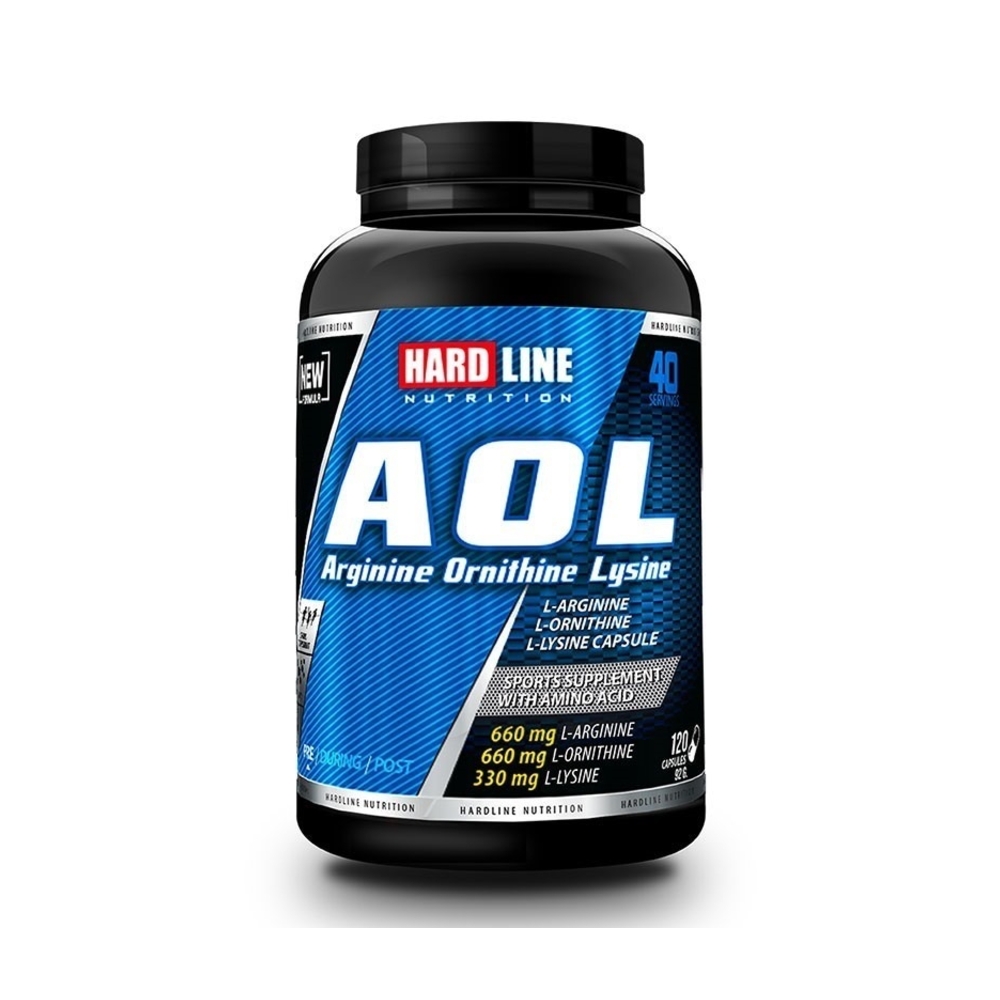 Hardline Aol Arginine Ornithine Lysine 120 Kapsül Görseli