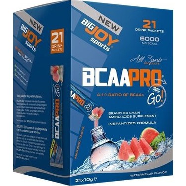 Big Joy Bcaa Pro Go! 21 Drink Packets Görseli