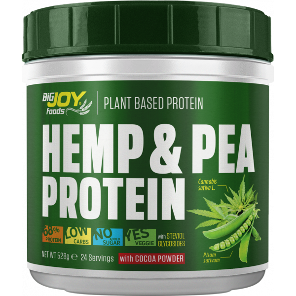 Big Joy Hemp &amp;amp;amp; Pea Plant Based Protein 528 Gr Görseli