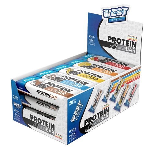 West Nutrition Protein Bar 50 Gr 20 Adet Görseli